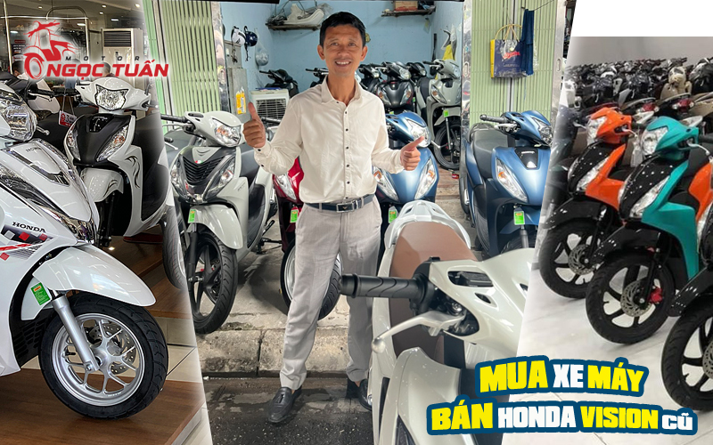 Mua bán xe máy Honda Vision cũ Hà Nội