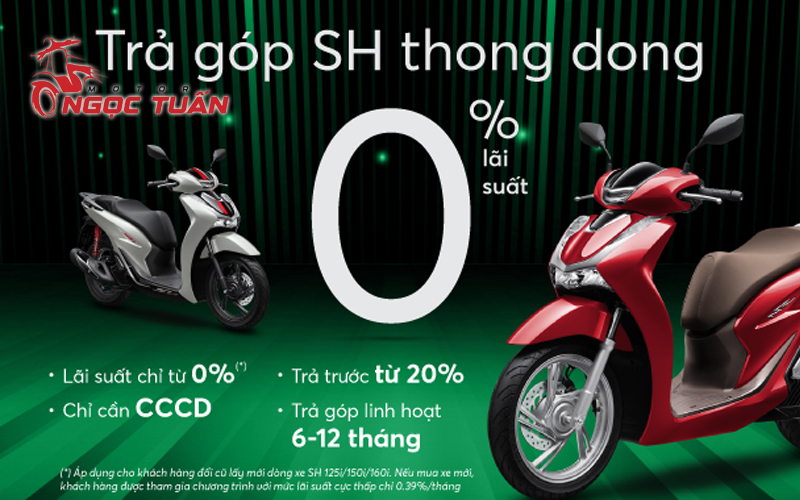 mua xe honda sh trả góp