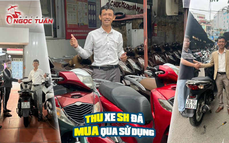 Thu mua xe máy SH cũ tại Hà Nội