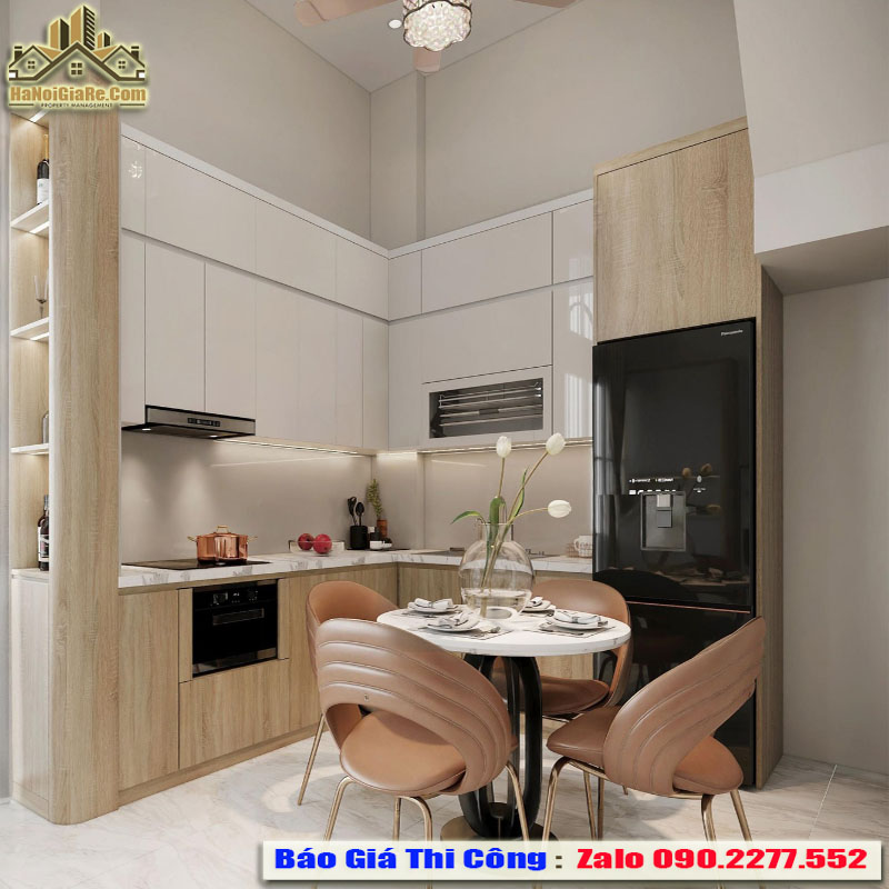 thiết kế tủ bếp theo yêu cầu