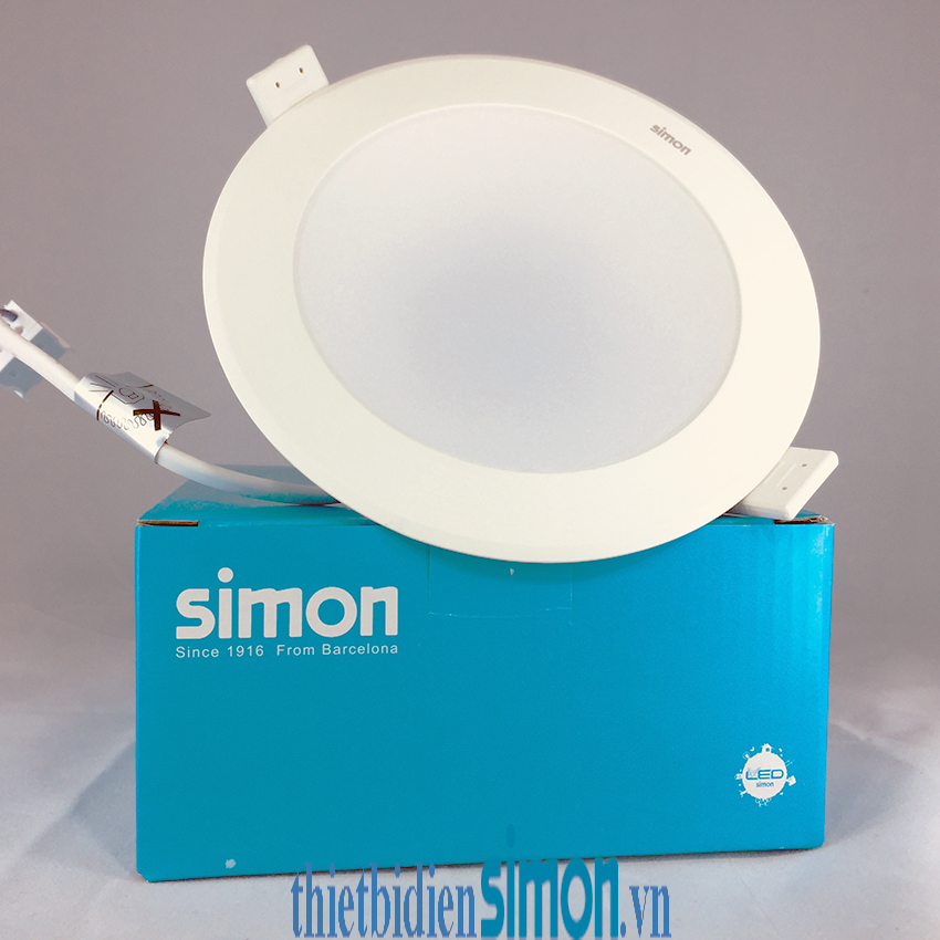 Đèn LED Wave Downlight âm trần ánh sáng vàng 8W Simon N03E0-1016