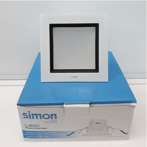 Đèn LED vuông âm trần 9W Simon N03E0-0008