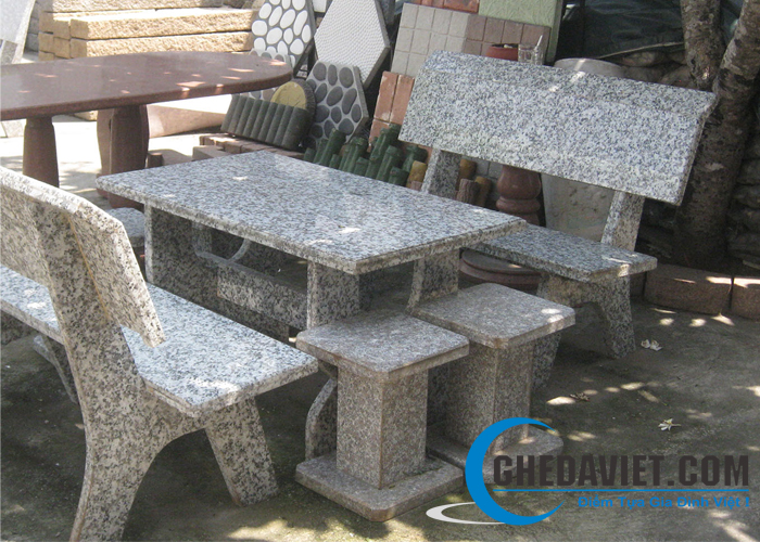 Bộ ghế đá Granite GDGR-17 | Bàn ghế đá hoa cương đẹp - 0933832979