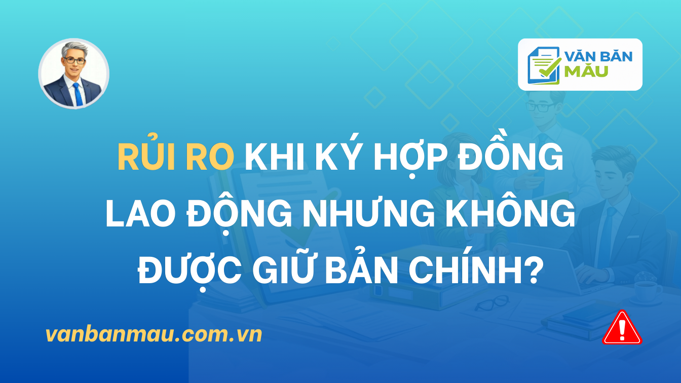 Rủi Ro Khi Ký Hợp Đồng Lao Động Nhưng Không Được Giữ Bản Chính?