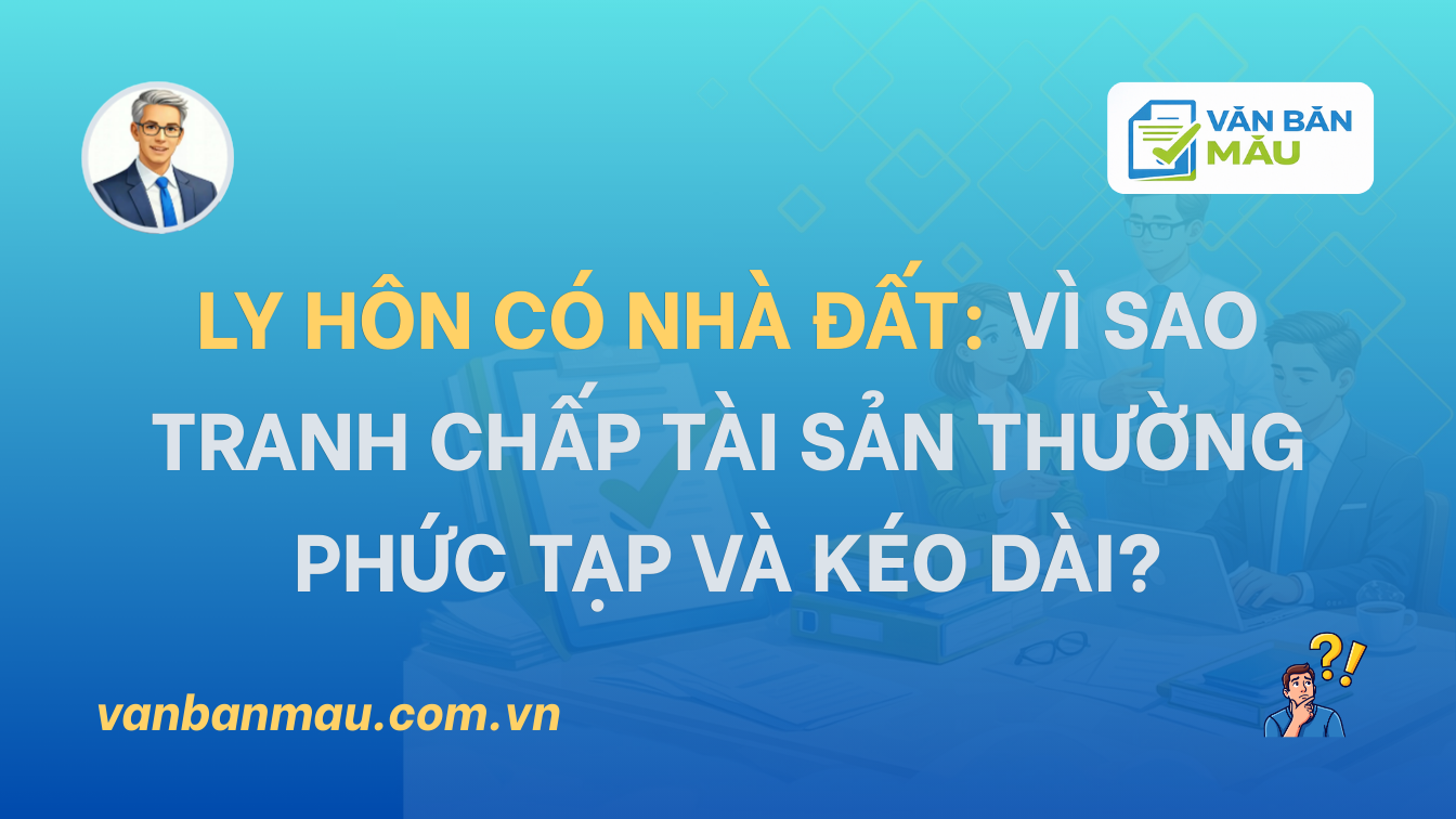 Ly hôn có nhà đất: vì sao tranh chấp tài sản thường phức tạp và kéo dài?
