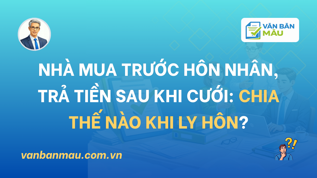 Nhà Mua Trước Hôn Nhân, Trả Tiền Sau Khi Cưới: Chia Thế Nào Khi Ly Hôn?