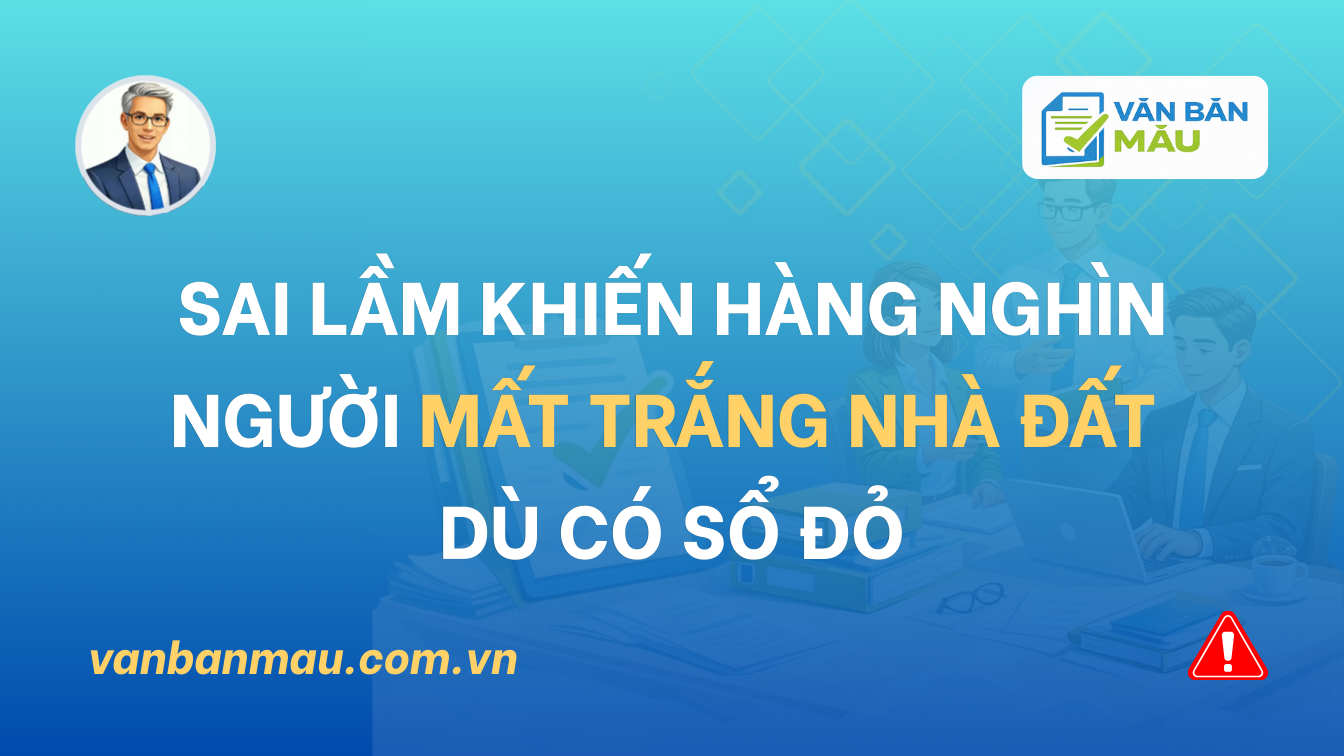 Sai lầm khiến hàng nghìn người mất trắng nhà đất dù có sổ đỏ