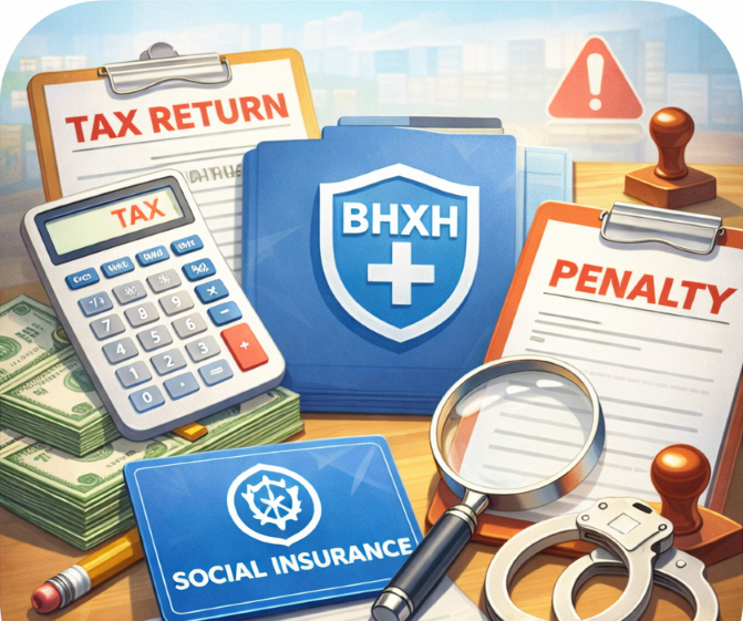 Hồ sơ Thuế - BHXH - Xử phạt