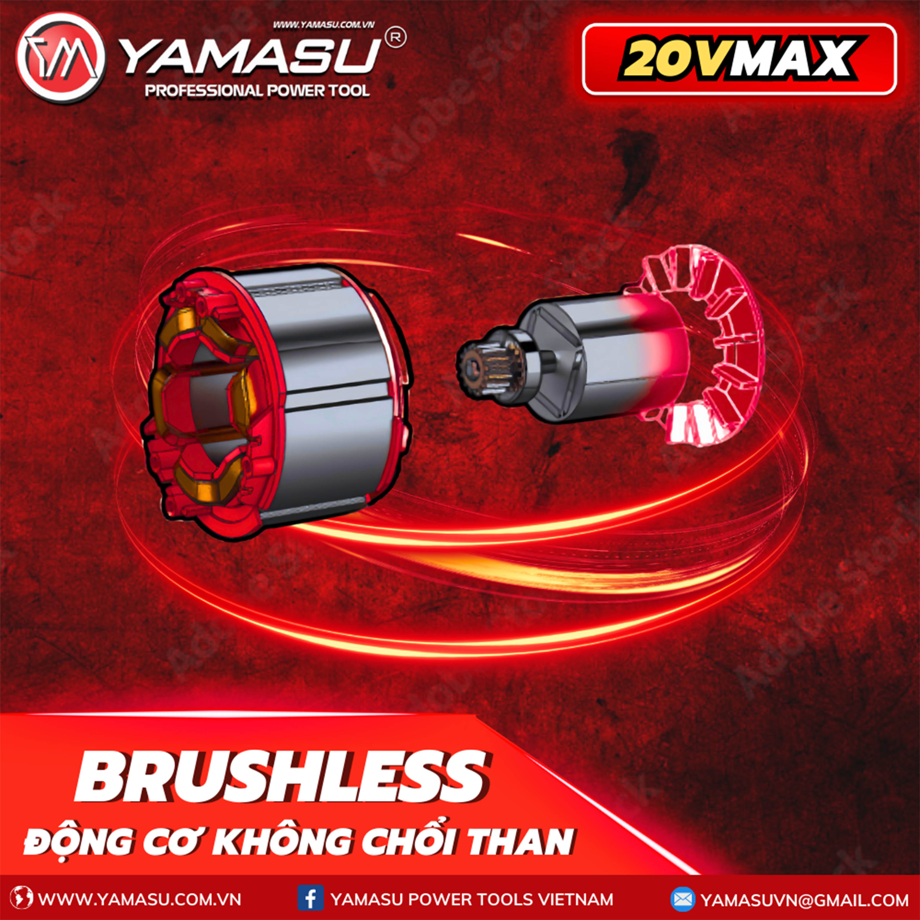 ĐỘNG CƠ KHÔNG CHỔI THAN LÀ GÌ? ĐỘNG CƠ KHÔNG CHỔI THAN CỦA YAMASU CÓ GÌ ĐẶC BIỆT