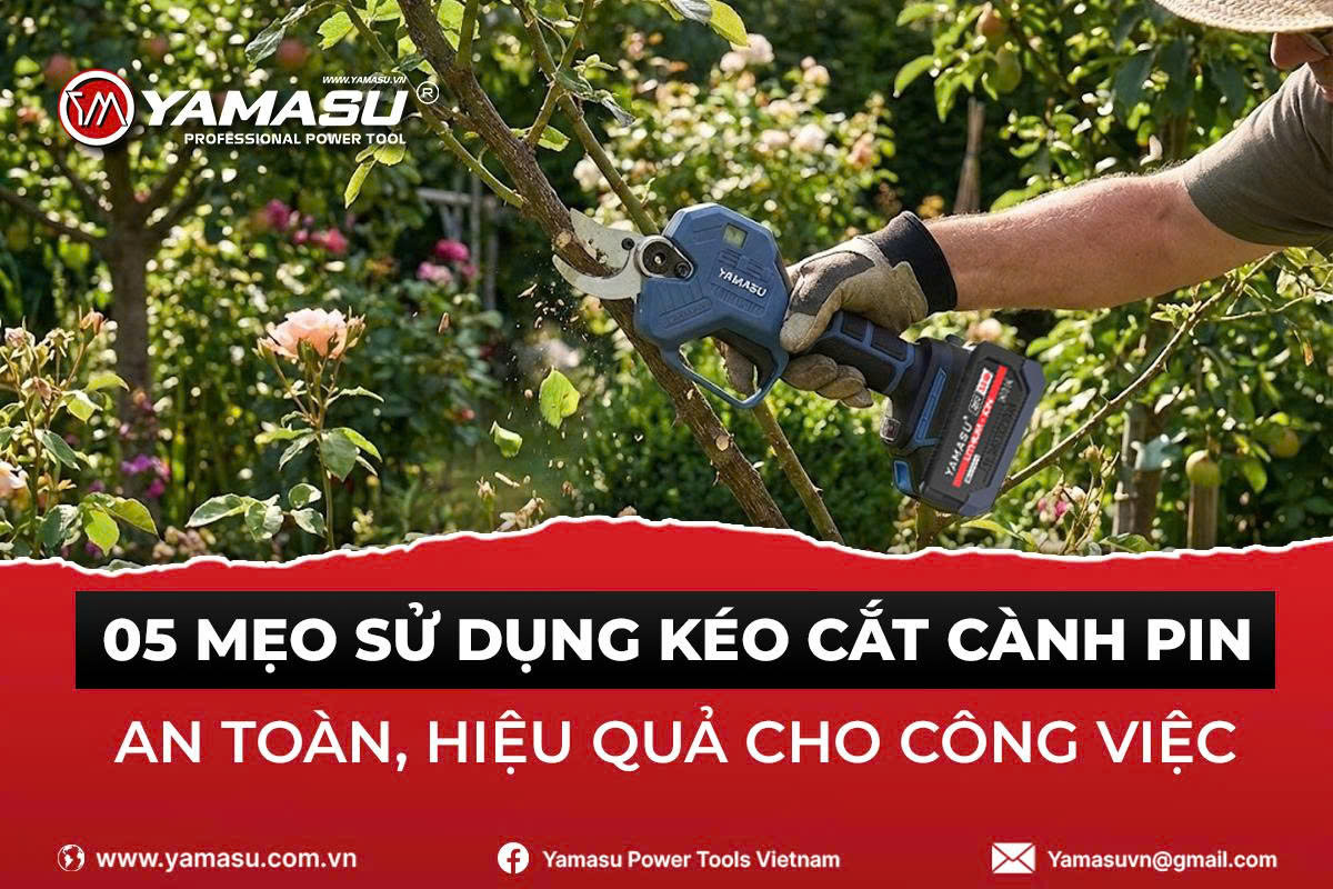 Vì sao nên sử dụng kéo cắt cành pin?