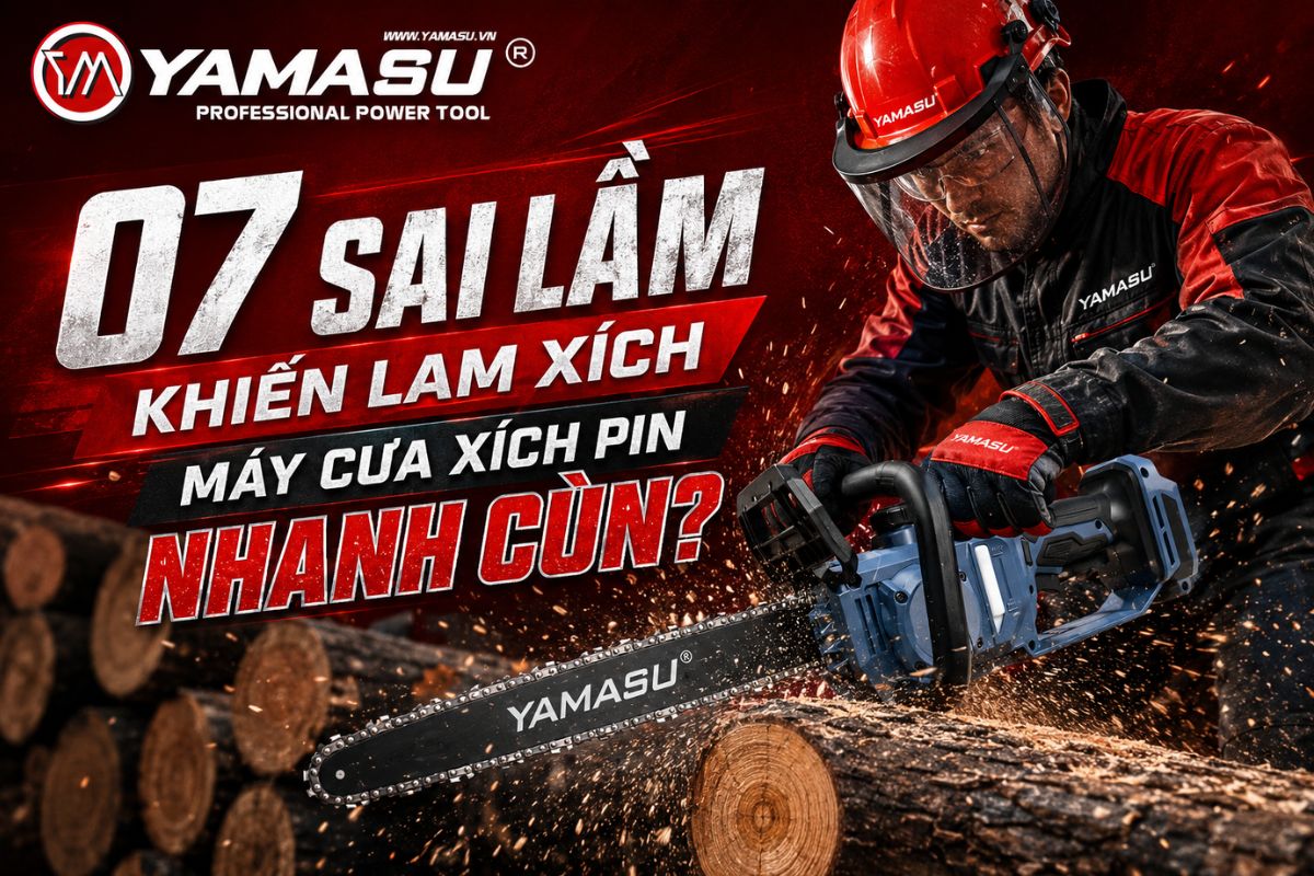 07 sai lầm cơ bản khiến lam xích máy cưa xích pin nhanh cùn