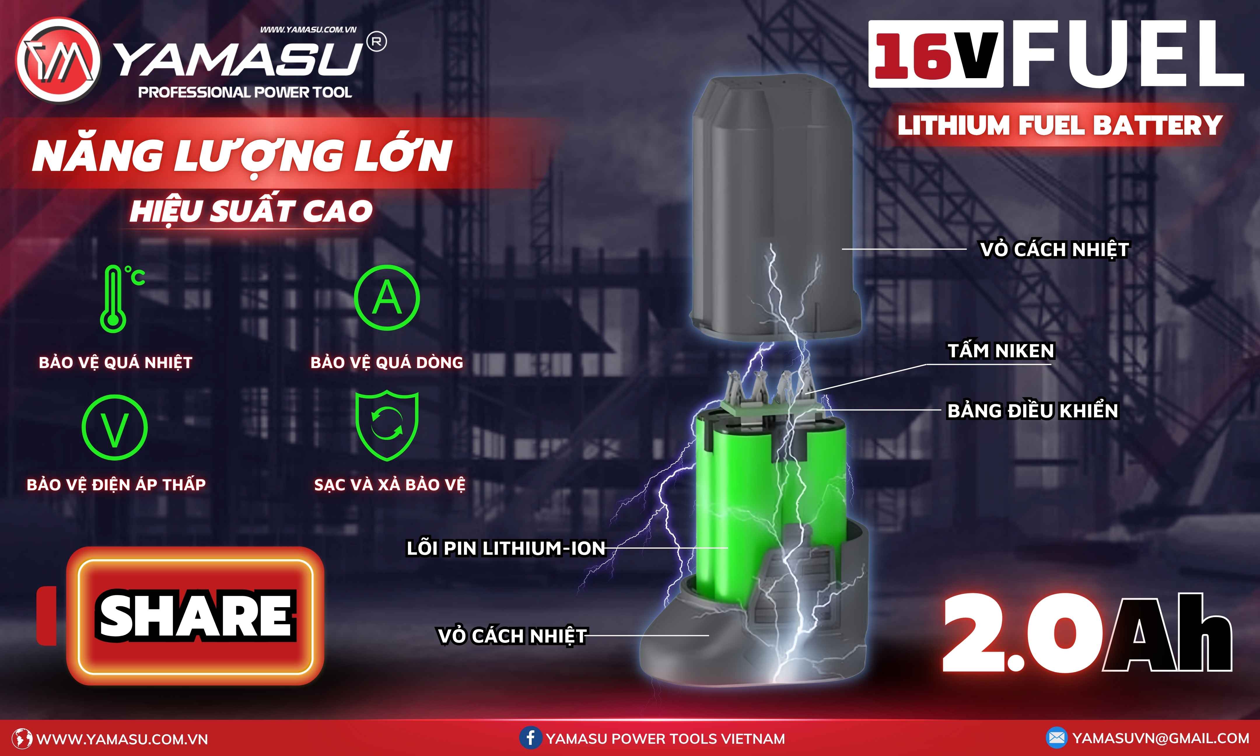 Các tiêu chí lựa chọn pin máy khoan