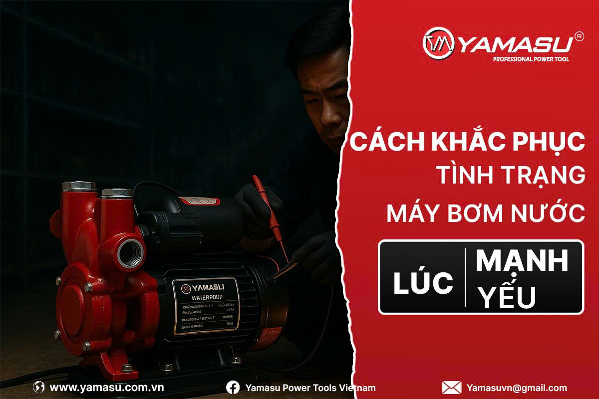 Cách khắc phục tình trạng máy bơm lúc mạnh lúc yếu