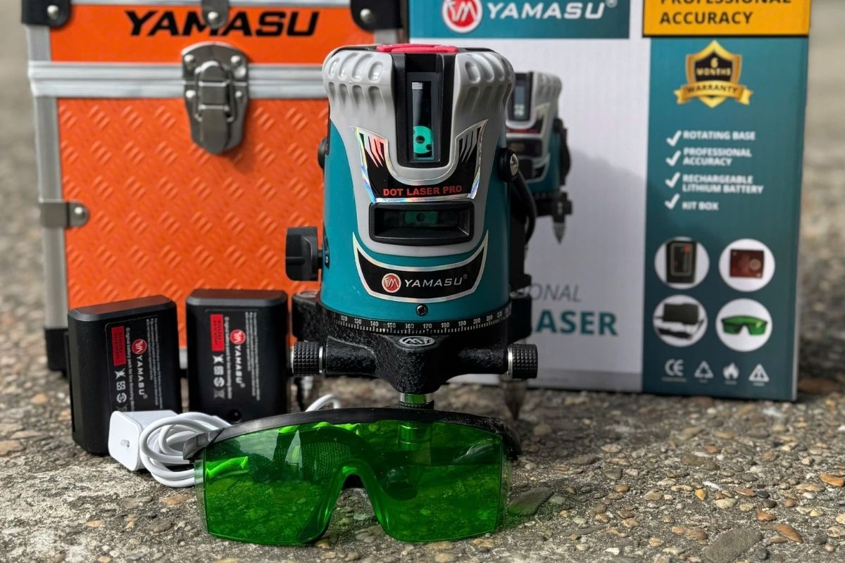 MÁY CÂN BẰNG LASER 5 TIA XANH YAMASU YMS-777 PRO BẢN CAO CẤP