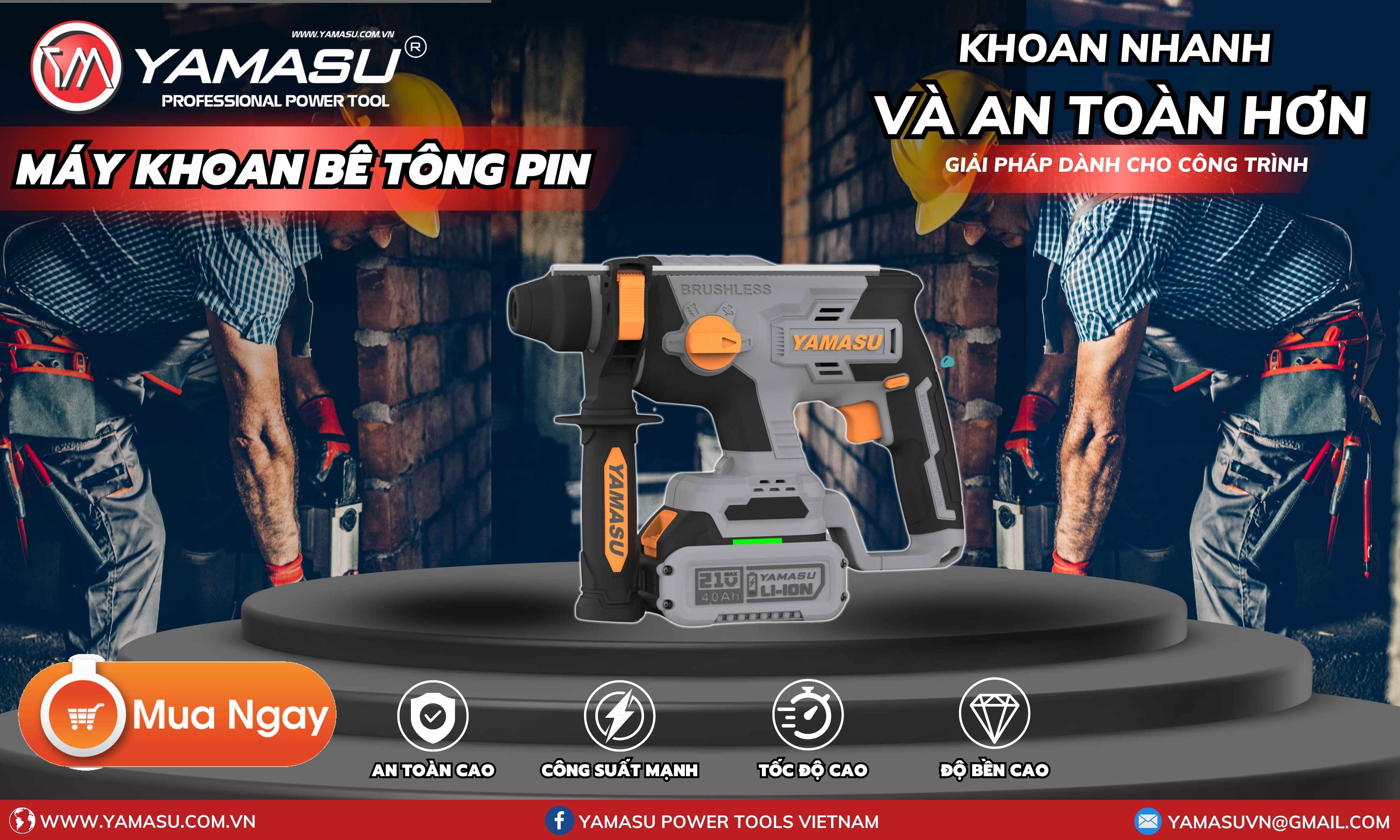 Máy khoan bê tông pin G26BT-4CD siêu khỏe