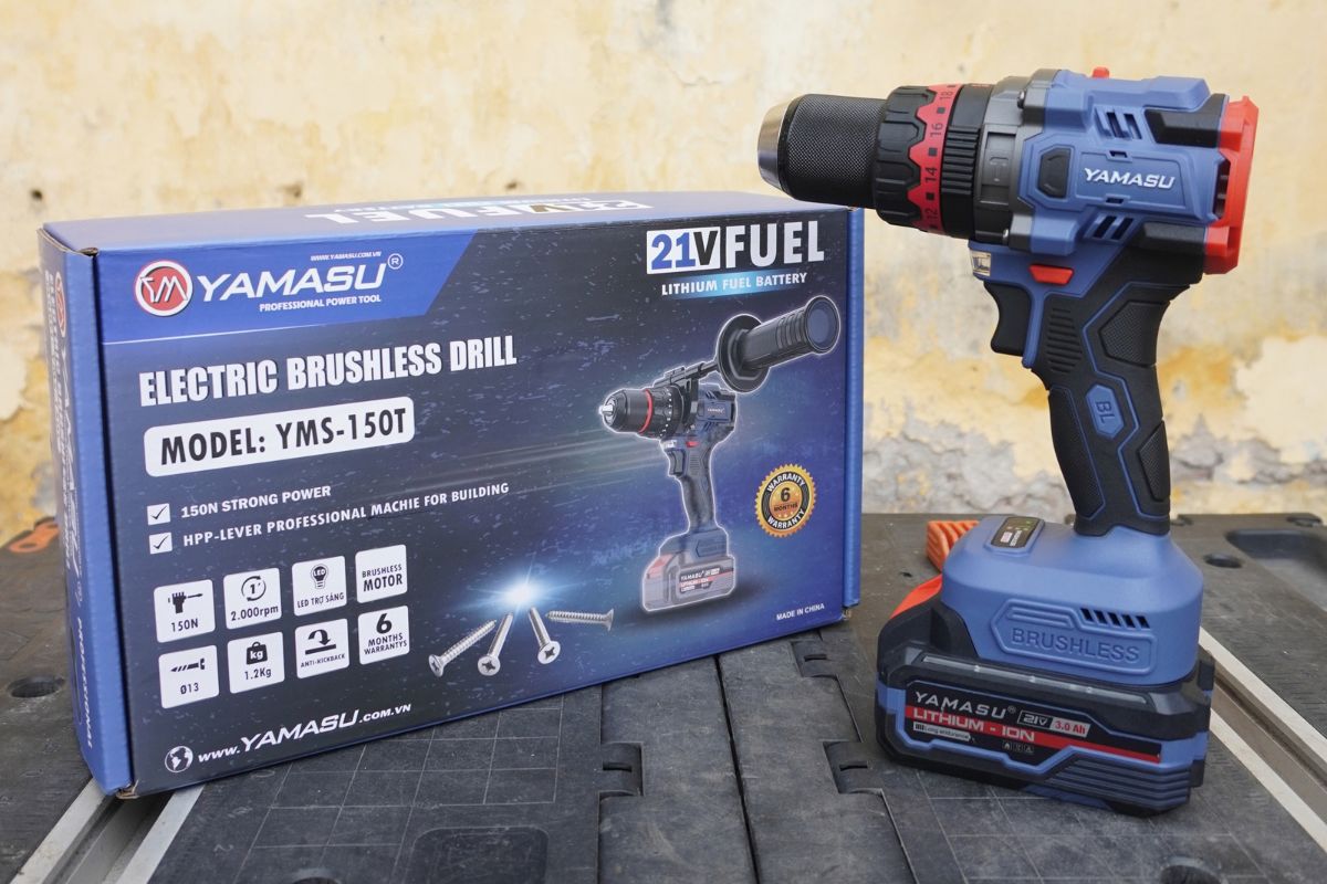 MÁY KHOAN PIN ĐA NĂNG YAMASU YMS-M150T LỰC SIẾT 150NM