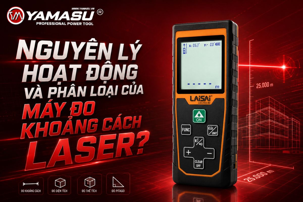 Nguyên lý hoạt động của máy đo khoảng cách laser