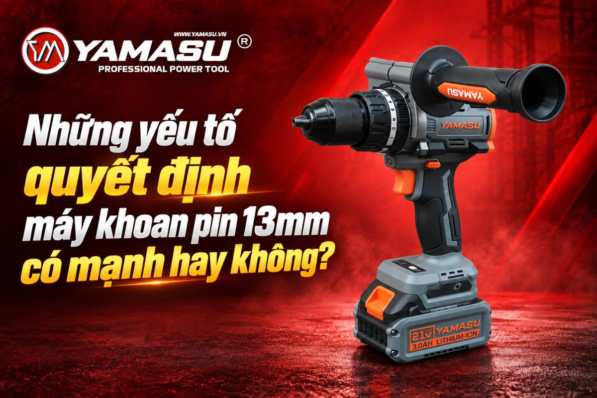 Những yếu tố quyết định máy khoan pin 13mm có mạnh hay không