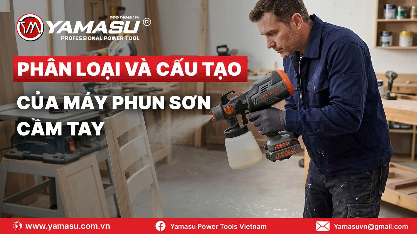 Phân loại máy phun sơn phổ biến hiện nay