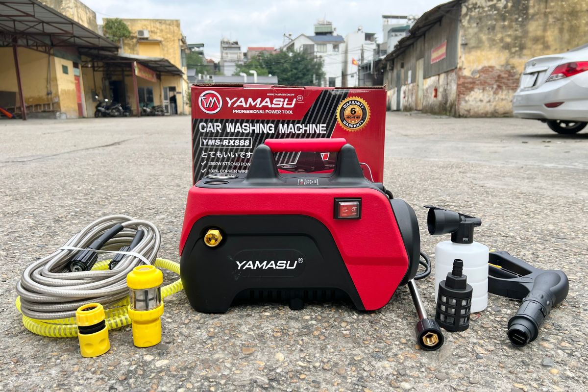 Sử dụng nguồn nước phù hợp cho máy rửa xe