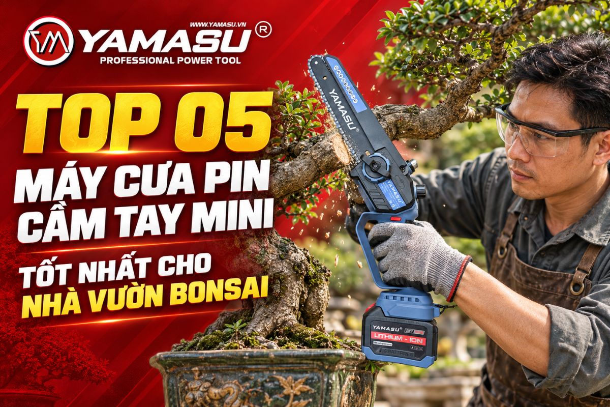 TOP 05 máy cưa xích pin mini tốt nhất cho vườn bonsai