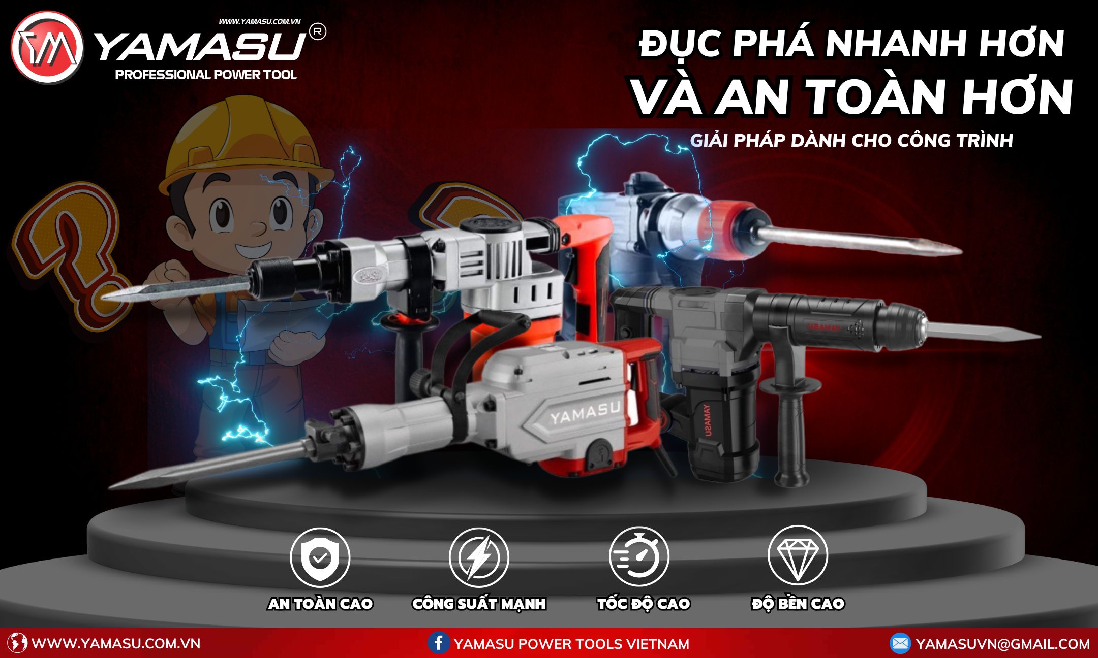TOP 05 máy đục 17 ly Yamasu tốt nhất