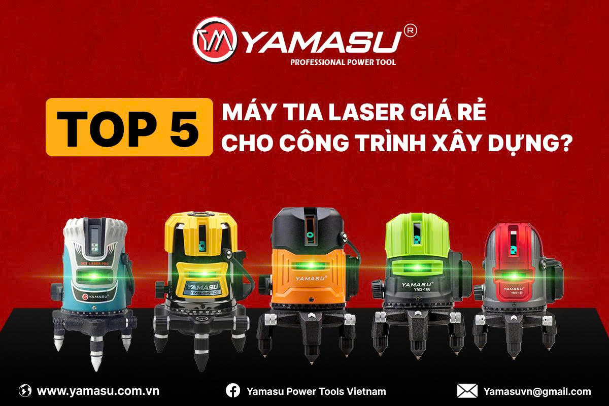 TOP 05 máy tia laser giá rẻ cho công trình xây dựng