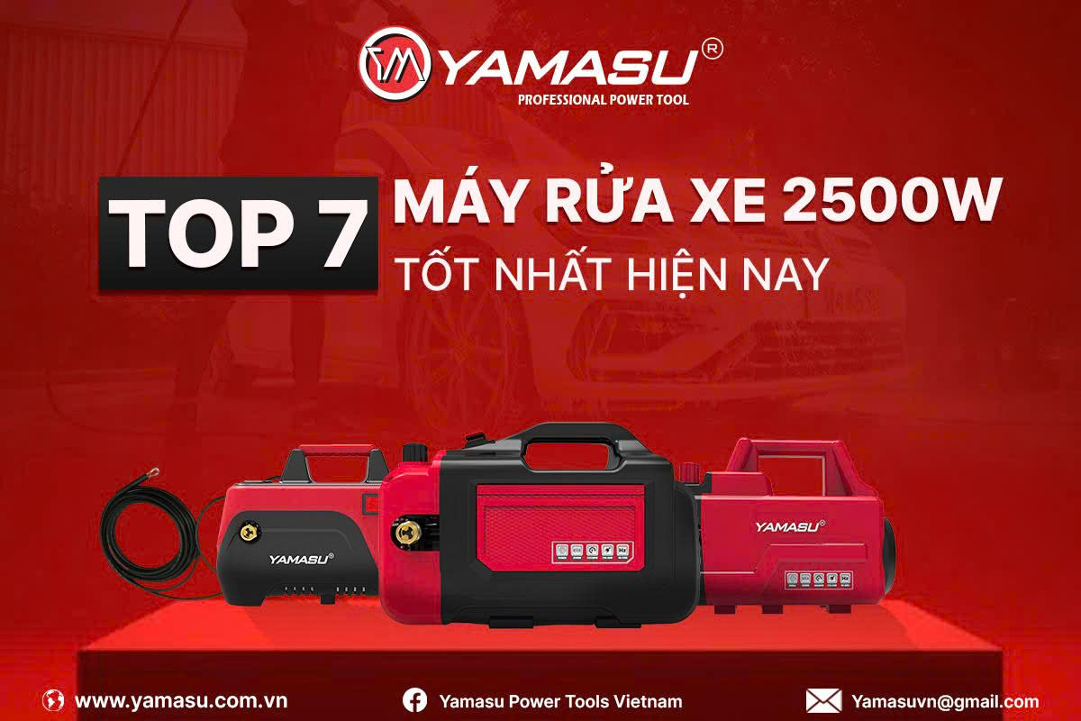 TOP 07 máy rửa xe 2500W tốt nhất hiện nay
