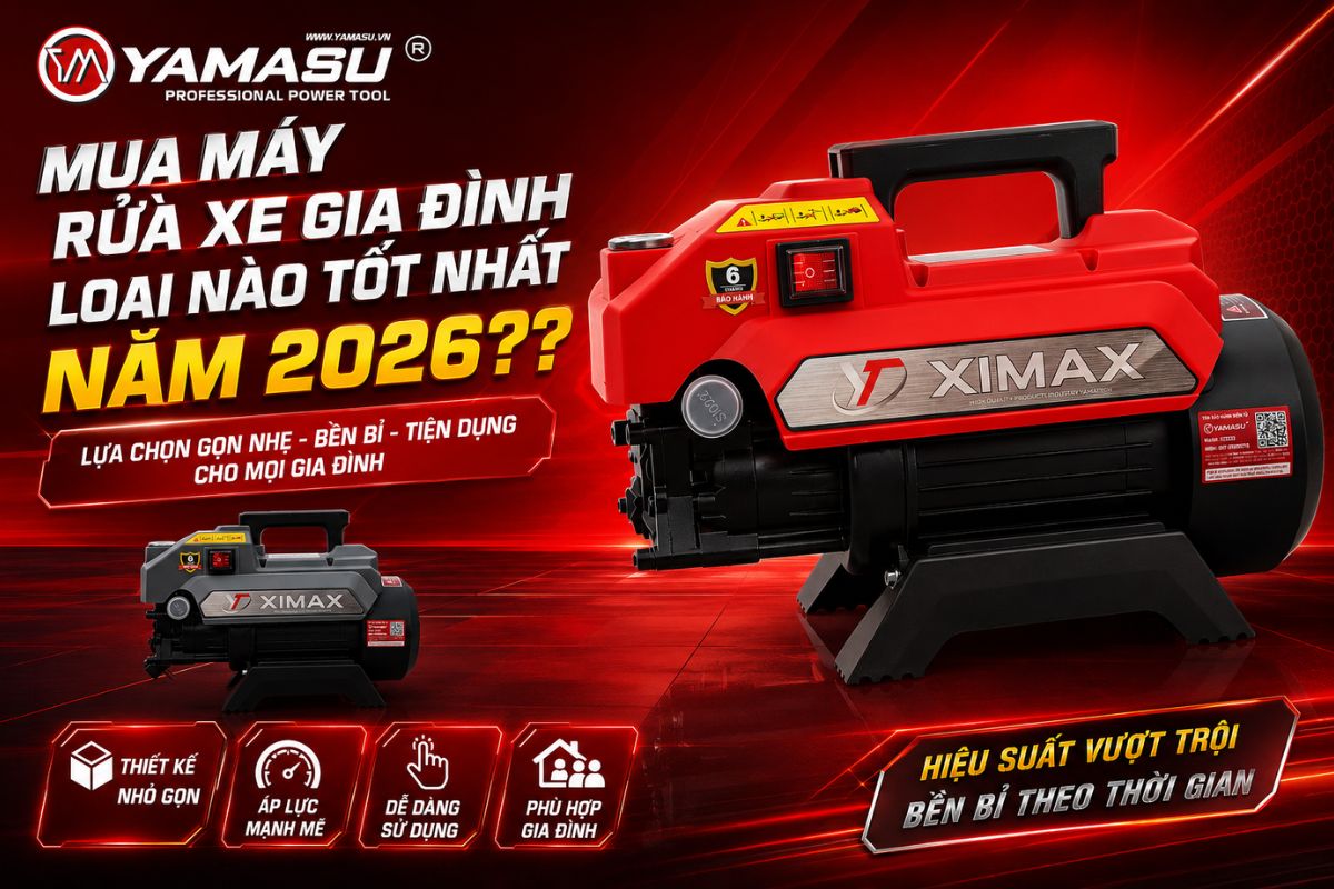 Top máy rửa xe gia đình tốt nhất năm 2026?