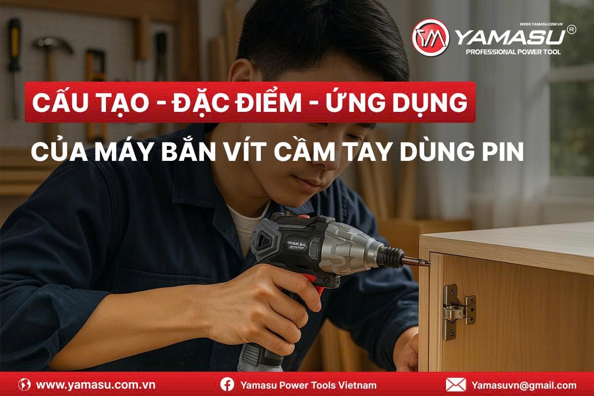 Ứng dụng máy bắn vít cầm tay dùng pin