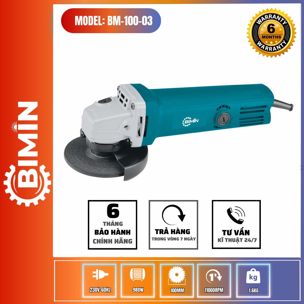 MÁY MÀI GÓC ( công tắc gạt đuôi) BM-100-03