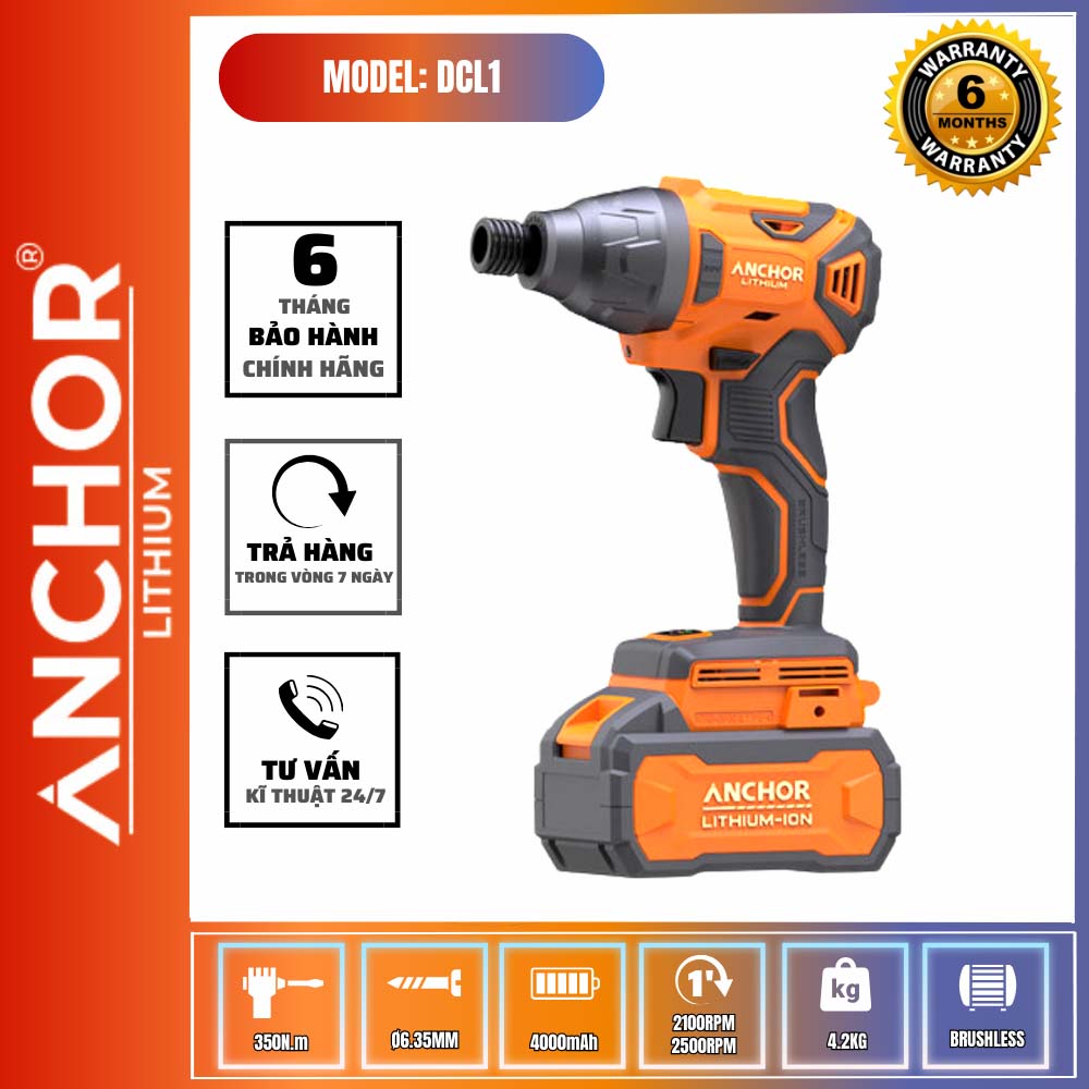 MÁY CHUYÊN VÍT PIN ANCHOR DCL1 PIN 20V