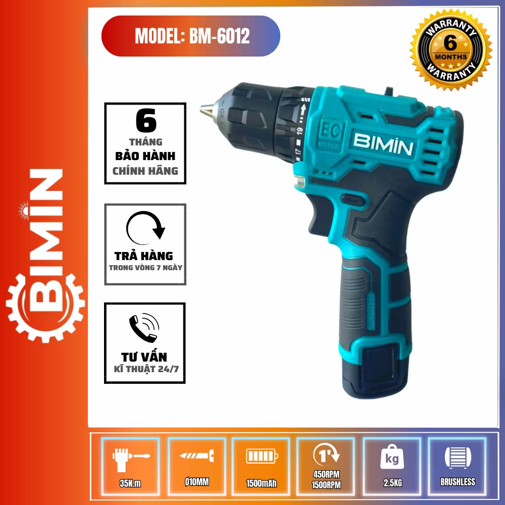 MÁY KHOAN VÍT PIN 12V BM-6012