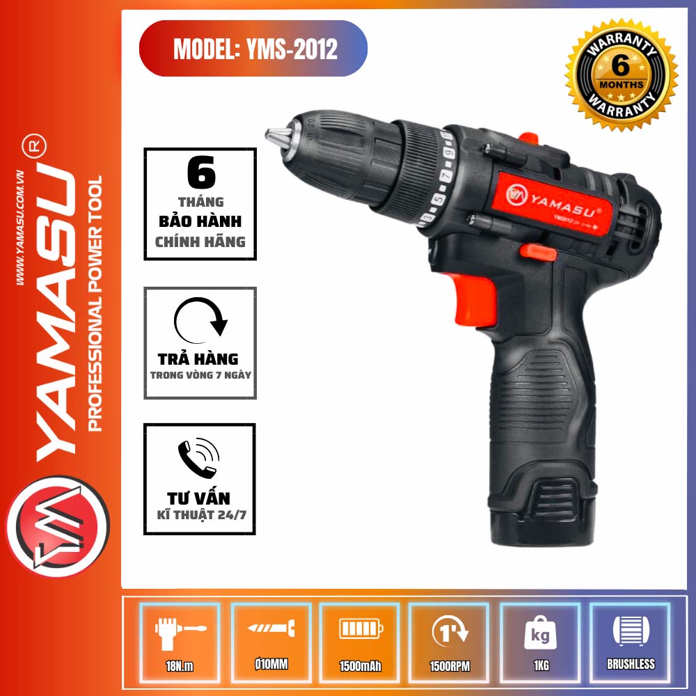 MÁY KHOAN VÍT PIN 12V ( YMS - 2012 )