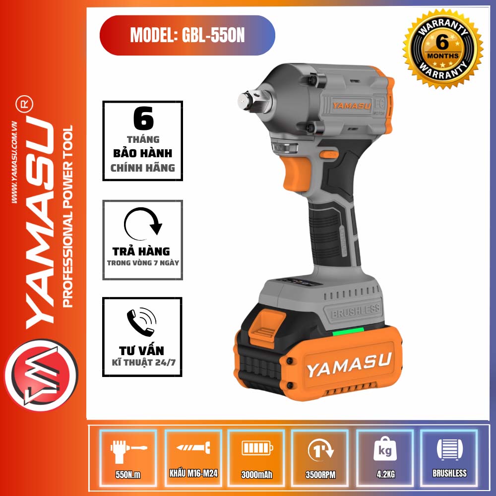 MÁY SIẾT BU LONG GBL-550N PIN 21V