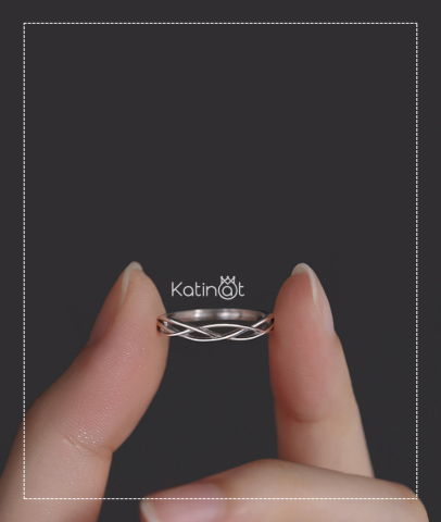 Nhẫn bạc trơn sang chảnh