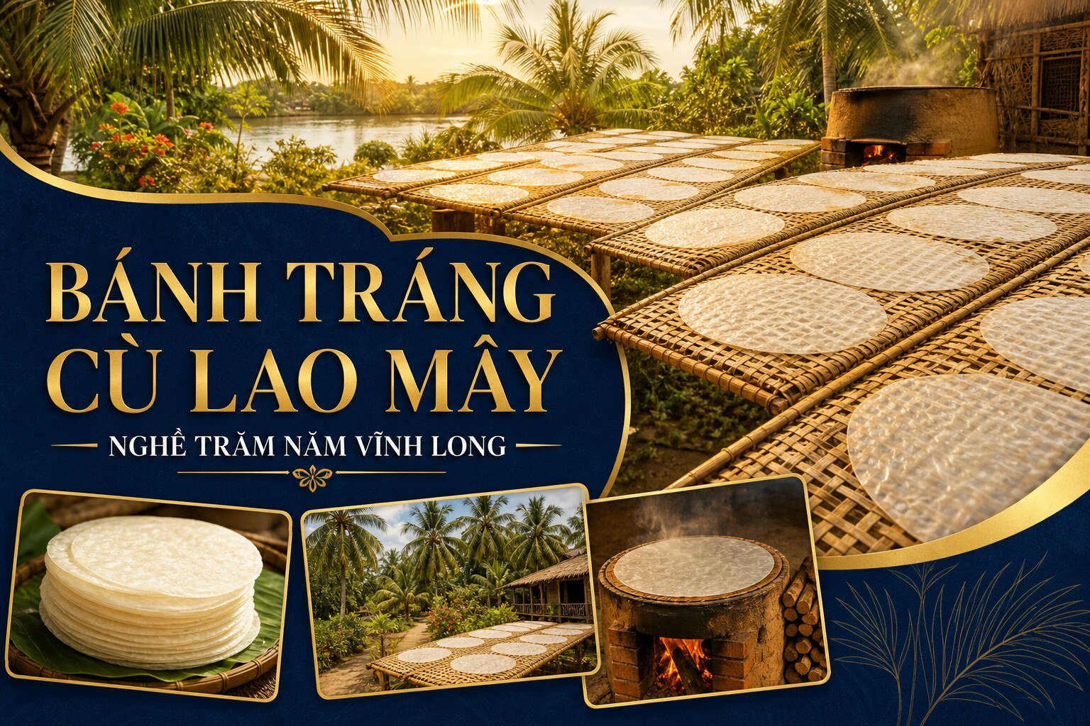 Làng Bánh Tráng Cù Lao Mây Vĩnh Long: Nghề Trăm Năm