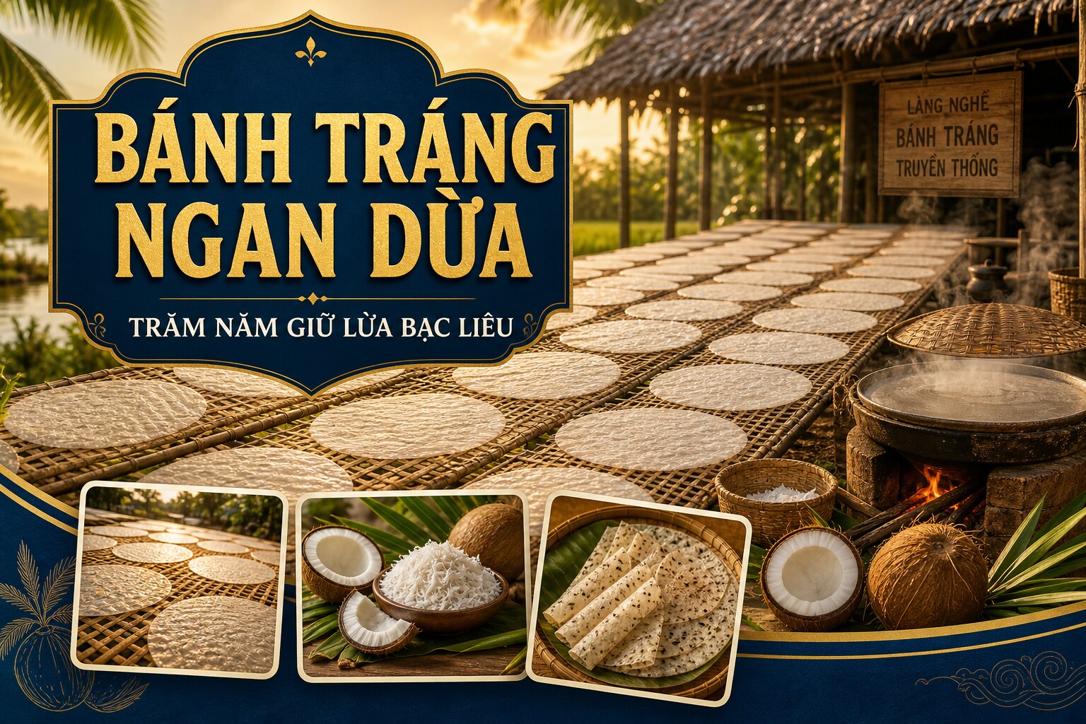 Làng Nghề Bánh Tráng Ngan Dừa Bạc Liêu: Trăm Năm Giữ Lửa
