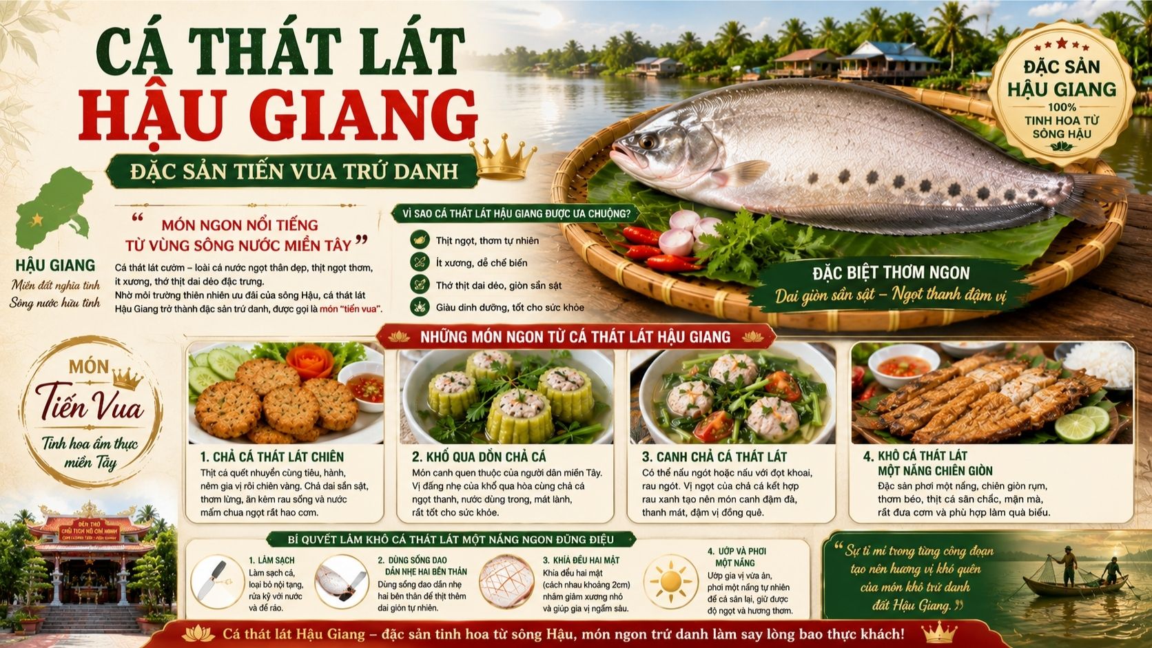 Cá Thát Lát Hậu Giang: Đặc Sản Tiến Vua Trứ Danh
