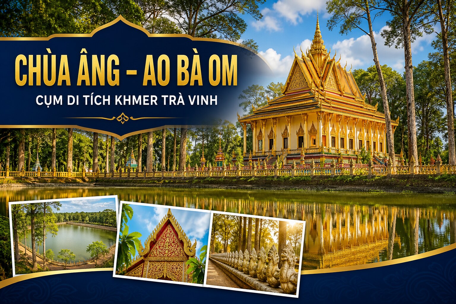 Di Tích Chùa Âng Ao Bà Om: Cụm Di Tích Khmer Trà Vinh