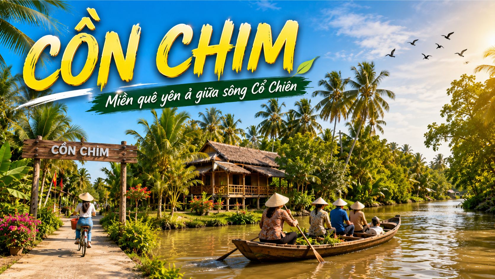 Cồn Chim Trà Vinh: Du Lịch Cộng Đồng Xanh Miệt Vườn