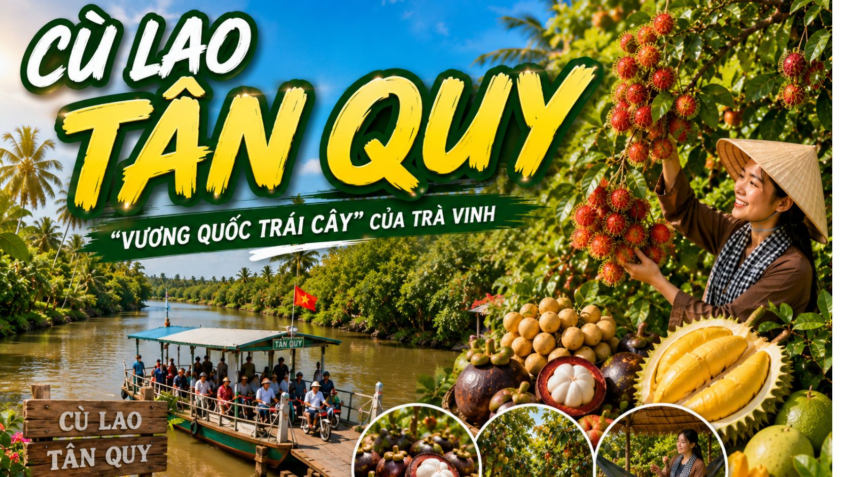 Cù Lao Tân Quy Trà Vinh: Vương Quốc Trái Cây Sông Hậu