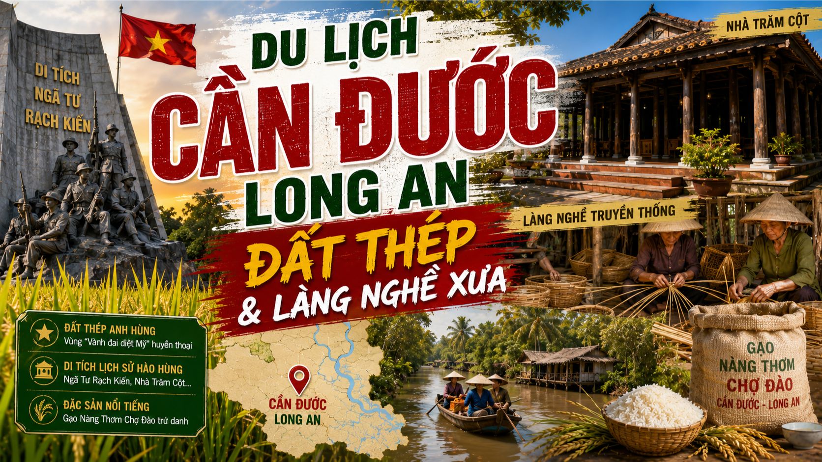 Du Lịch Cần Đước Long An: Đất Thép & Làng Nghề Xưa