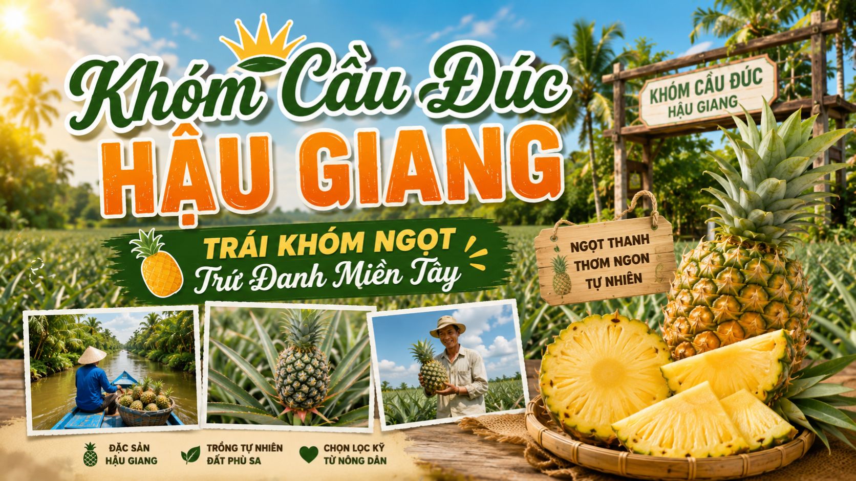 Khóm Cầu Đúc Hậu Giang: Trái Khóm Ngọt Trứ Danh Miền Tây