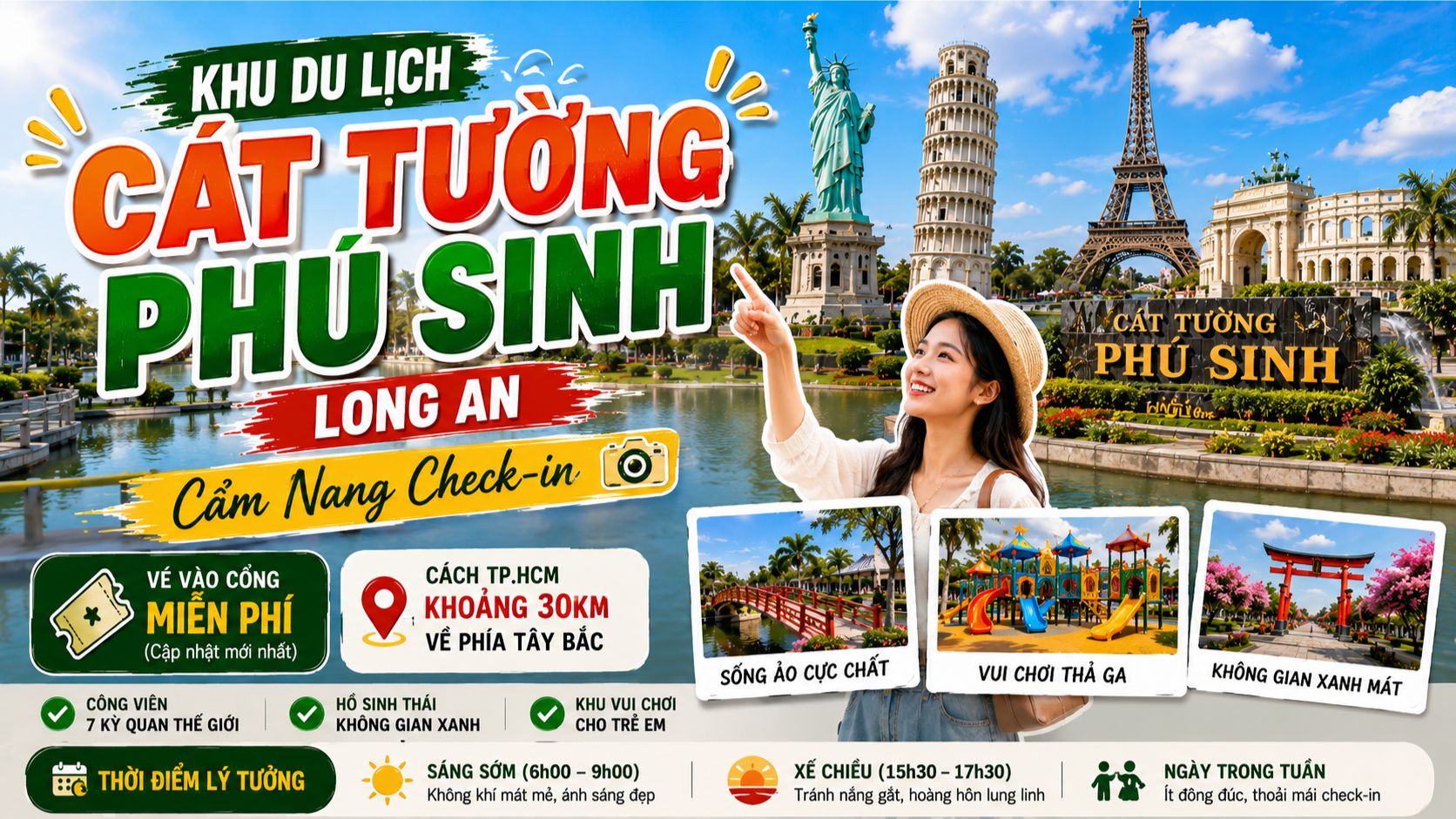 Khu Du Lịch Cát Tường Phú Sinh Long An: Cẩm Nang Check-in