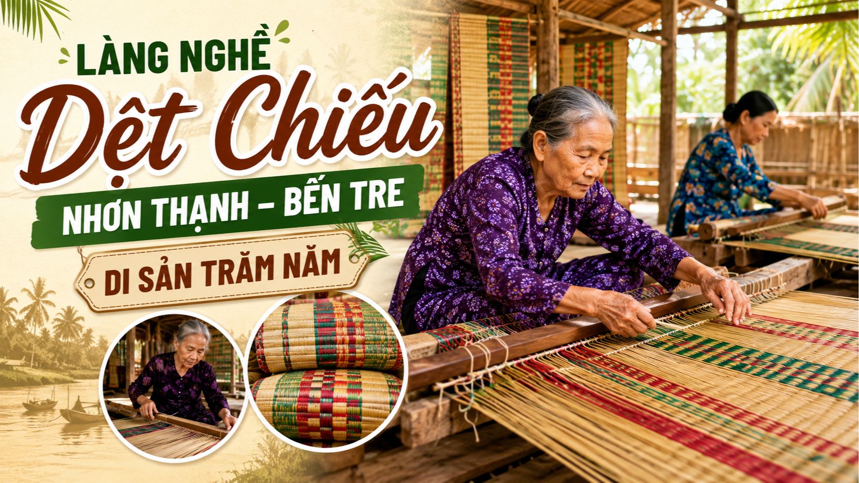 Làng Nghề Dệt Chiếu Nhơn Thạnh Bến Tre: Di Sản Trăm Năm