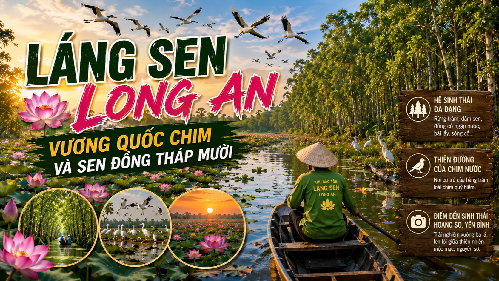 Láng Sen Long An: Vương Quốc Chim Và Sen Đồng Tháp Mười