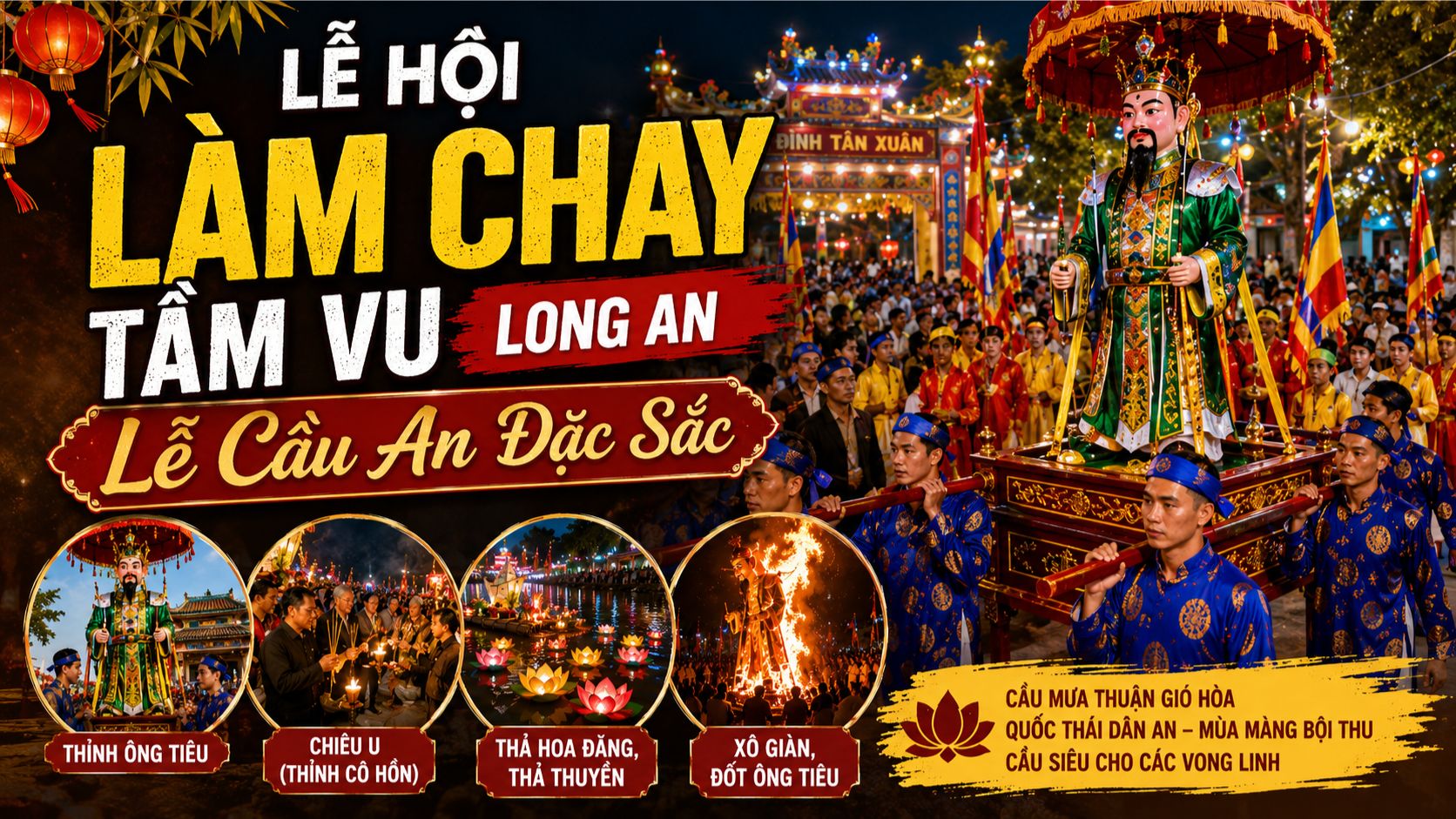 Lễ Hội Làm Chay Tầm Vu Long An: Lễ Cầu An Đặc Sắc