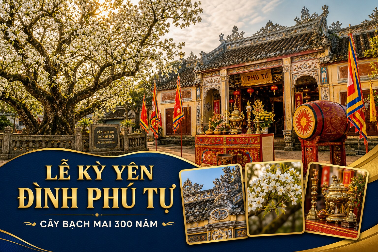 Lễ Kỳ Yên Đình Phú Tự Bến Tre & Cây Bạch Mai 300 Năm