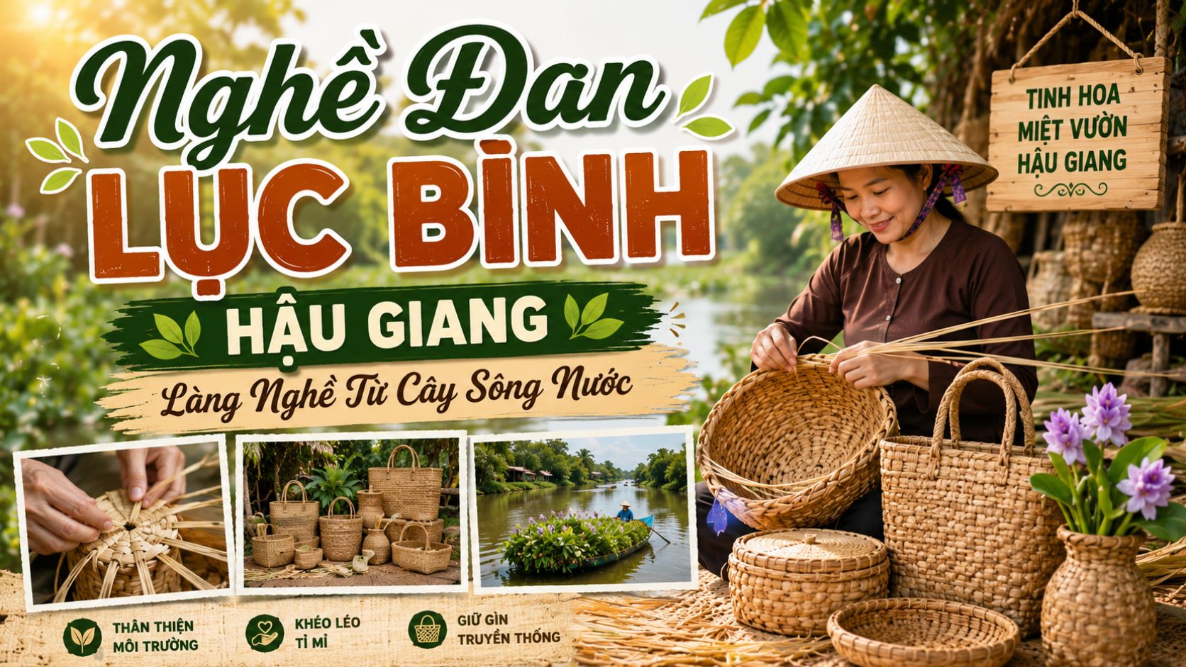 Nghề Đan Lục Bình Hậu Giang: Làng Nghề Từ Cây Sông Nước